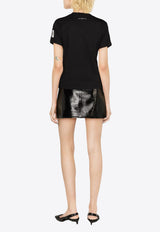 Courrèges Logo Crewneck T-shirt Black 124JTS006JS0112_9999