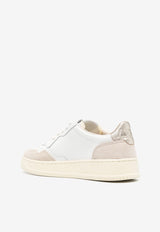 Autry Medalist Leather Low-Top Sneakers White AULWLS_75