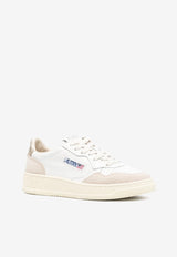Autry Medalist Leather Low-Top Sneakers White AULWLS_75