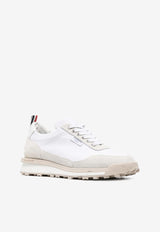 Thom Browne Alumni Leather Low-Top Sneakers White MFD271BF0488_107