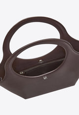 Courrèges Medium Holy Calf Leather Tote Bag Brown 324GSA116CR0065_1146