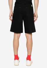 Moncler Logo Patch Cargo Shorts Black K10912B00008M6724_999