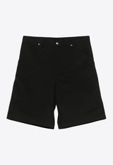 Moncler Logo Patch Cargo Shorts Black K10912B00008M6724_999
