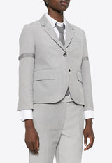 Thom Browne Single-Breasted Corduroy Blazer Gray FBC812OF022_055