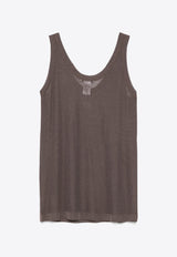 Lemaire Seamless Ribbed Tank Top Brown TO1156LK1017_BR449