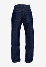 Ann Demeulemeester Herme Slim Jeans with Grosgrain Ribbon Denim B0011430FA586_057