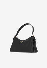 Prada Medium Aimée Leather Shoulder Bag Black 1BC231VLVM2CYS_F0002