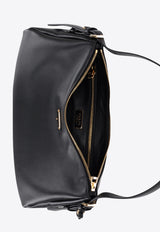 Prada Medium Aimée Leather Shoulder Bag Black 1BC231VLVM2CYS_F0002