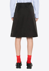 Moncler Logo Patch Zipped Skirt Black K10932D000225988K_999