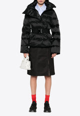 Moncler Logo Patch Zipped Skirt Black K10932D000225988K_999