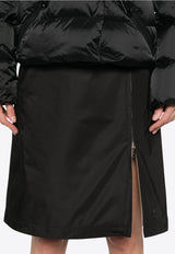 Moncler Logo Patch Zipped Skirt Black K10932D000225988K_999