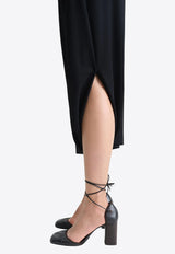 Lemaire Twisted-Hem Midi Skirt Black SK1047LJ1034_BK999