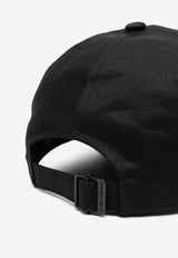 Saint Laurent Logo Embroidered Baseball Cap Black 7780633YP19_1000