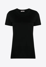 Moncler Logo Patch Crewneck T-shirt Black K10938C73200V8058_999