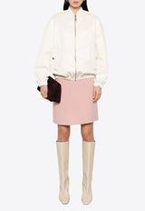 P.A.R.O.S.H Wool High-Waist Mini Skirt Pink D620970LEAK24_027