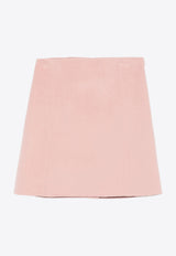 P.A.R.O.S.H Wool High-Waist Mini Skirt Pink D620970LEAK24_027