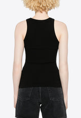 Agolde Rayne Ribbed Knit Tank Top Black A73561260_BLK