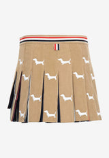 Thom Browne Hector Corduroy Mini Skirt Khaki FGCA20EE1227_250