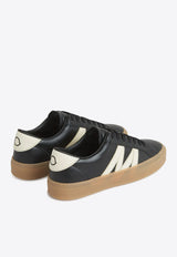 Moncler Monaco2 Low-Top Leather Sneakers Gray K109A4M00180M6071_P90