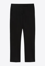 Max Mara Okra Satin Tailored Pants Black 2511131072600OKRA_003
