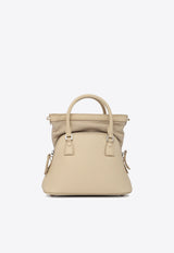 Maison Margiela 5AC Leather Top Handle Bag Beige S56WG0081P4455_T2019