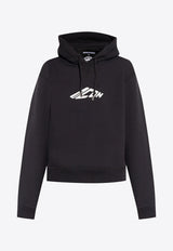 Dsquared2 Icon Print Drawstring Hoodie Black S80GU0106D25007_900