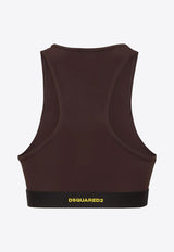 Dsquared2 Icon Sports Bra Brown D8RGD5870_217