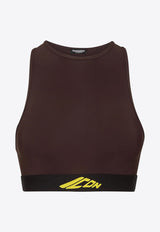 Dsquared2 Icon Sports Bra Brown D8RGD5870_217