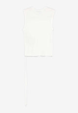 Ann Demeulemeester Biba Sleeveless Top White B0011981FA570_002