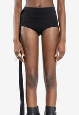 Ann Demeulemeester Xana Crepe Mini Shorts with Straps Black B0011979FA433_099