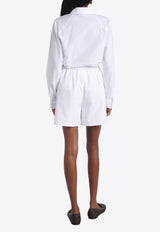 Max Mara Antiope High-Rise Mini Shorts White 2511141022600ANTIOPE_001