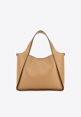 Stella McCartney Logo Perforated Tote Bag Beige 513860W8542_2502