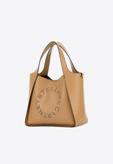 Stella McCartney Logo Perforated Tote Bag Beige 513860W8542_2502