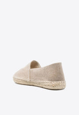 Isabel Marant Canae Logo Embroidered Espadrilles Beige EP0001FAA1C71S_90BE