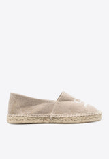 Isabel Marant Canae Logo Embroidered Espadrilles Beige EP0001FAA1C71S_90BE