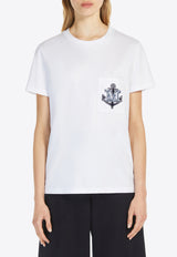 Max Mara Acacia Embroidered T-shirt White 2511941031600ACACIA_007