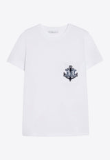 Max Mara Acacia Embroidered T-shirt White 2511941031600ACACIA_007