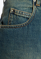 Isabel Marant Janet Straight-Leg Faded Jeans Blue PA0525FAB1H04I_30FB