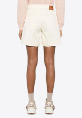 Moncler Logo Patch Mini Shorts White K10932B0000359858_20N