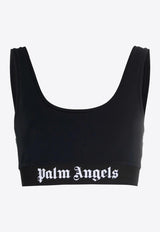 Palm Angels Logo Underband Sports Bra Black PWVO010C99FAB001_1001