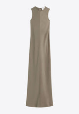 AMI PARIS Sleeveless Maxi Dress Gray FDR366AC0014_0952