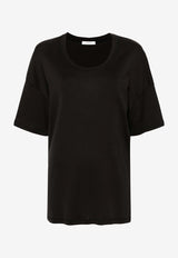 Lemaire Scoop-Neck T-shirt Black TO1146LJ1016_BK998