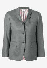 Thom Browne Single-Breasted Wool Blazer Gray FBC637A00626_035