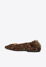 Golden Goose DB Amy Leopard Print Ballet Flats Brown GWF00867F006940_81487