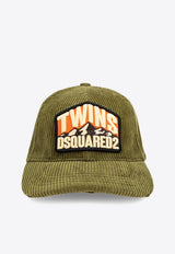 Dsquared2 Patch Corduroy Baseball Cap Green BCM087316204546_8066