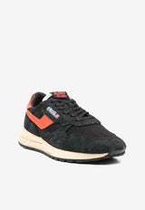 Autry Reelwind Suede Low-Top Sneakers Black WWLMUT_08