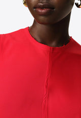 AMI PARIS Sleeveless Maxi Dress Red FDR366AC0014_632