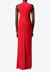AMI PARIS Sleeveless Maxi Dress Red FDR366AC0014_632