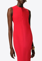 AMI PARIS Sleeveless Maxi Dress Red FDR366AC0014_632