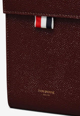 Thom Browne Signature Loop Leather Phone Holder Burgundy MAC113A03542_615